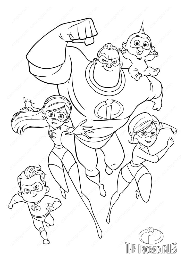 Coloriage gratuit Indestructibles #179707 de la collection Films d'Animation à imprimer