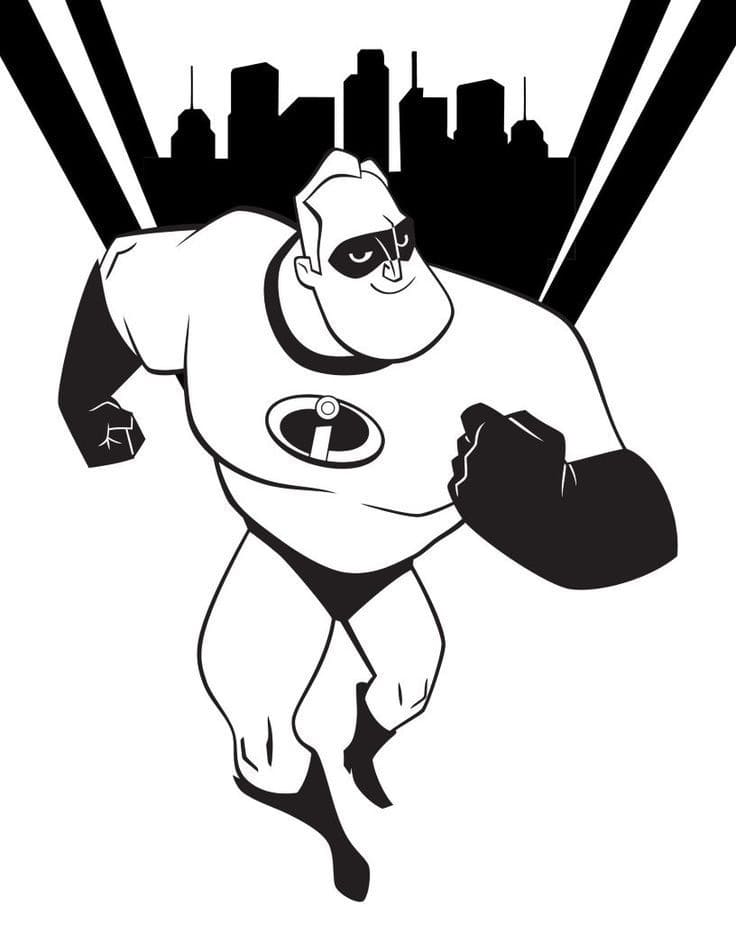 Coloriage gratuit Indestructibles #179726 de la collection Films d'Animation à imprimer