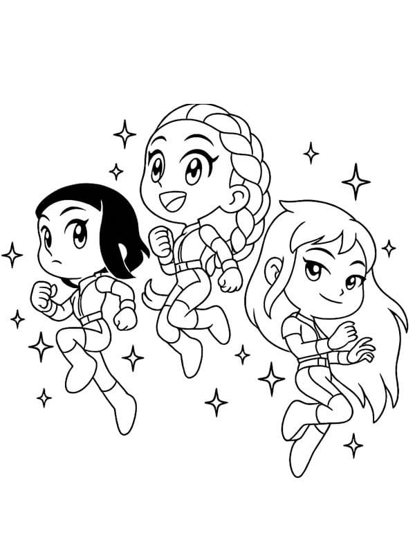 Dessin à colorier: KPop Demon Hunters (Films d'Animation) #221155 - Coloriages à Imprimer Gratuits