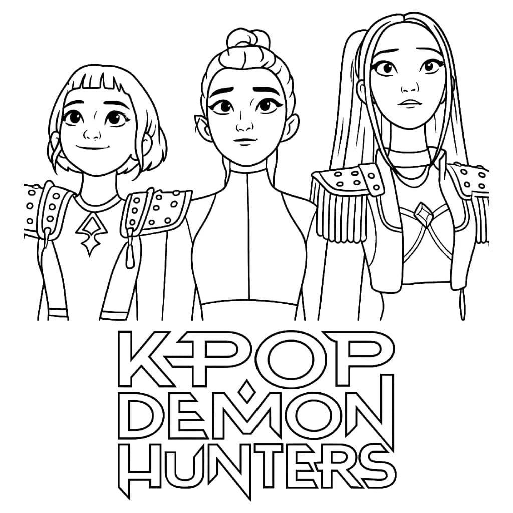 Dessin à colorier: KPop Demon Hunters (Films d'Animation) #221164 - Coloriages à Imprimer Gratuits