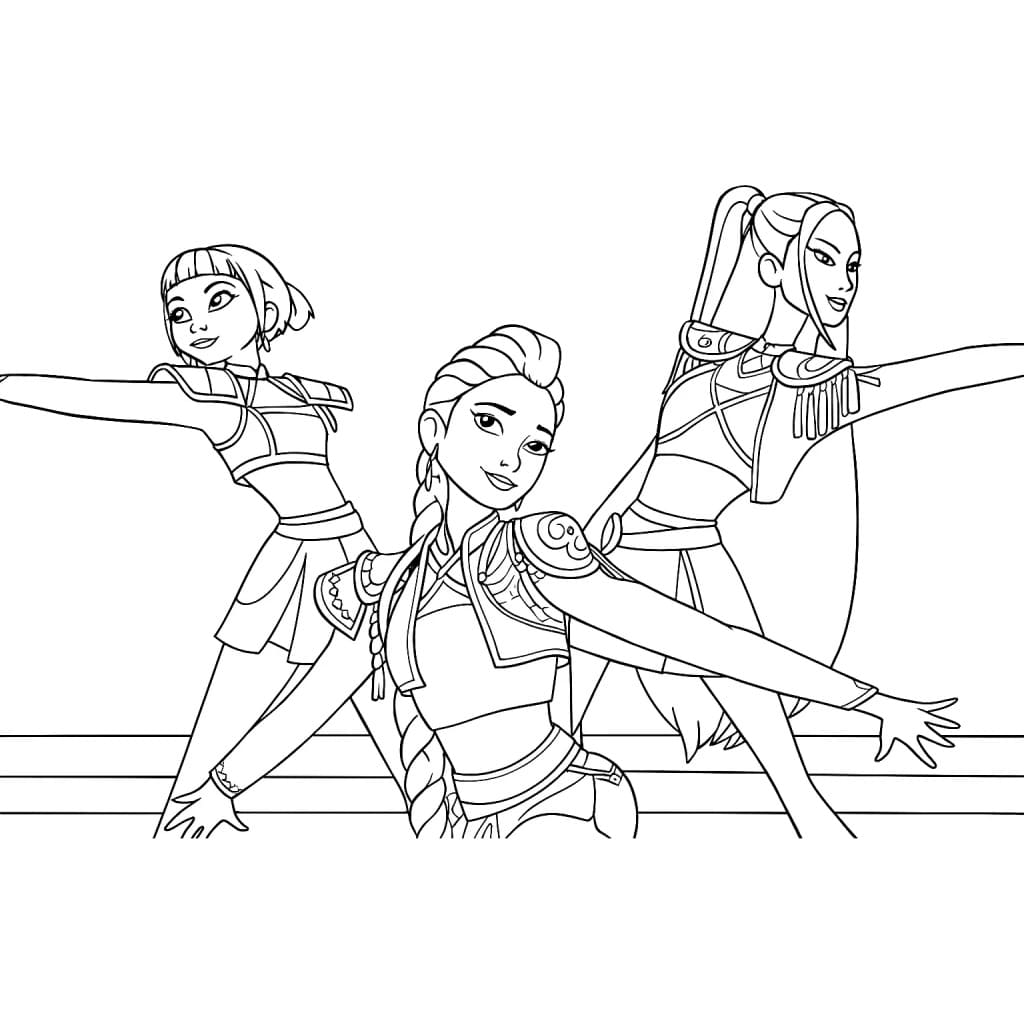 Dessin à colorier: KPop Demon Hunters (Films d'Animation) #221176 - Coloriages à Imprimer Gratuits