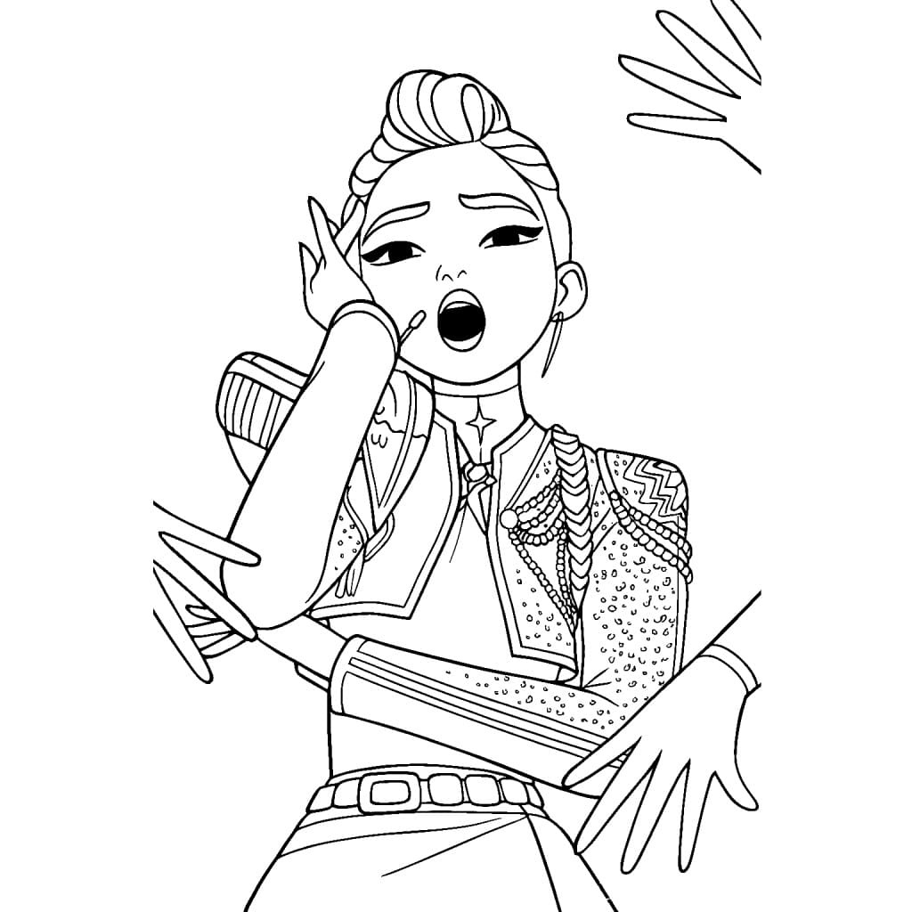 Dessin à colorier: KPop Demon Hunters (Films d'Animation) #221183 - Coloriages à Imprimer Gratuits