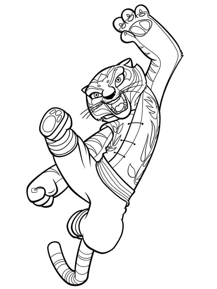 Page de coloriage Kung Fu Panda #197650, collection Films d'Animation, à imprimer et colorier