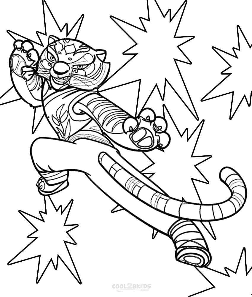 Coloriage gratuit Kung Fu Panda #197658 de la collection Films d'Animation à imprimer