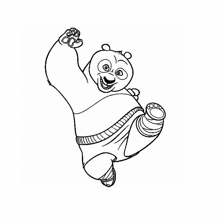 Dessin à colorier: Kung Fu Panda (Films d'animation) #73325 - Coloriages à Imprimer Gratuits