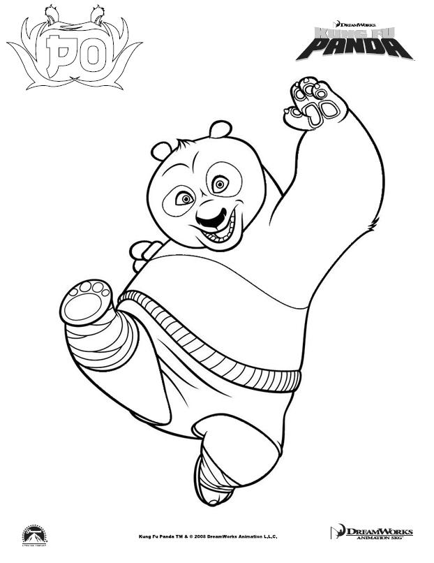 Dessin à colorier: Kung Fu Panda (Films d'animation) #73338 - Coloriages à Imprimer Gratuits