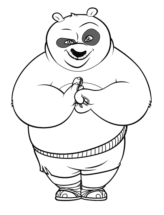 Dessin à colorier: Kung Fu Panda (Films d'animation) #73368 - Coloriages à Imprimer Gratuits