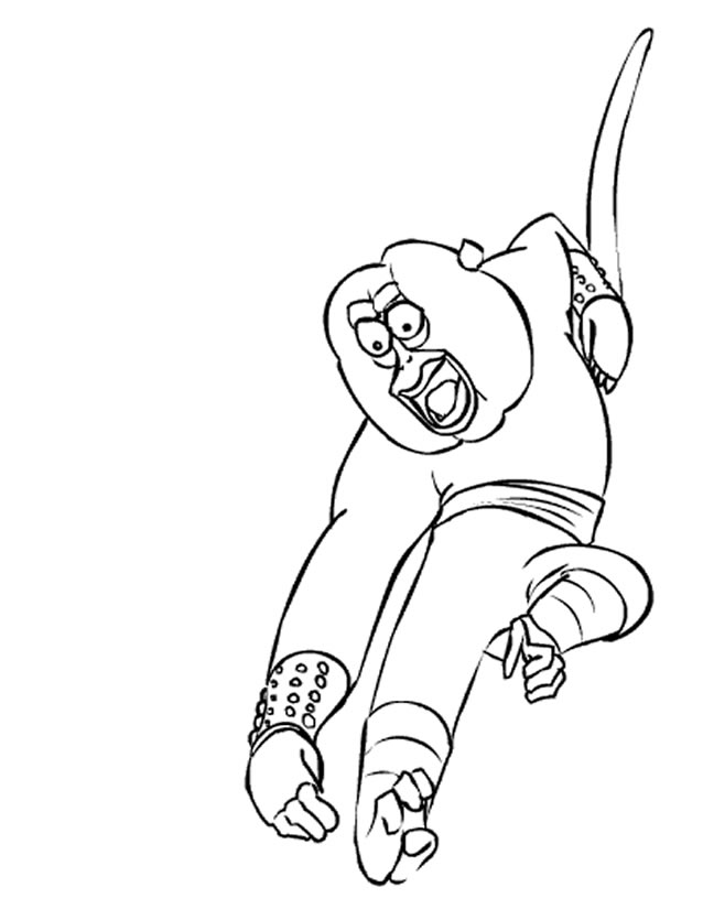 Dessin à colorier: Kung Fu Panda (Films d'animation) #73369 - Coloriages à Imprimer Gratuits