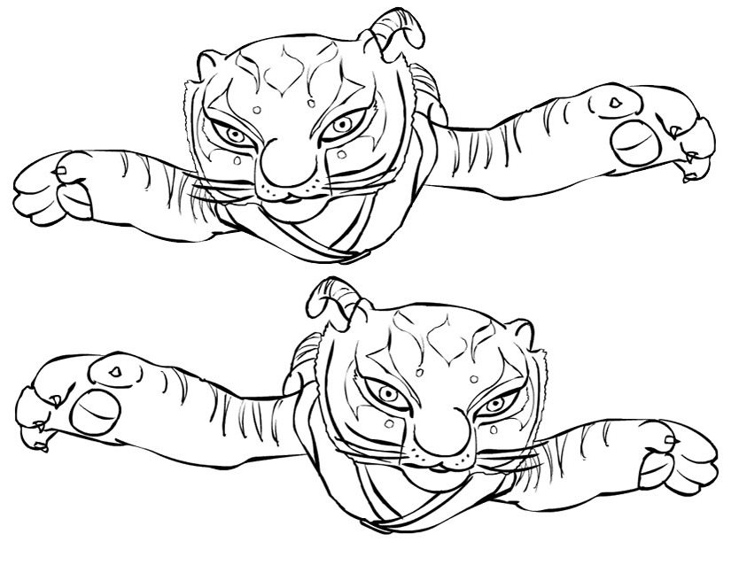 Dessin à colorier: Kung Fu Panda (Films d'animation) #73405 - Coloriages à Imprimer Gratuits