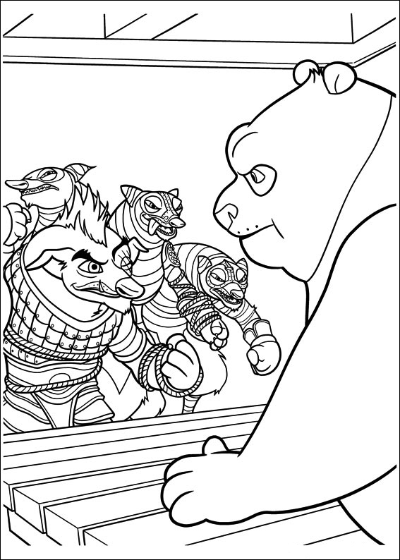 Dessin à colorier: Kung Fu Panda (Films d'animation) #73415 - Coloriages à Imprimer Gratuits