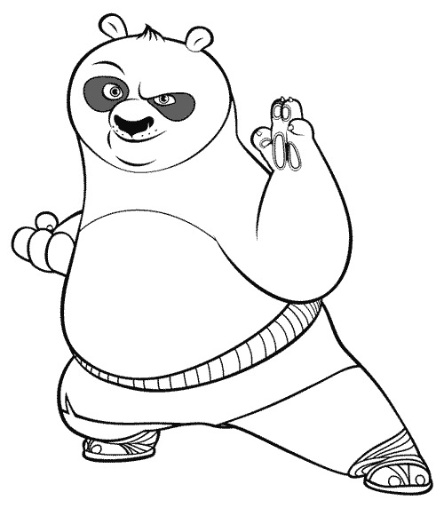 Dessin à colorier: Kung Fu Panda (Films d'animation) #73424 - Coloriages à Imprimer Gratuits