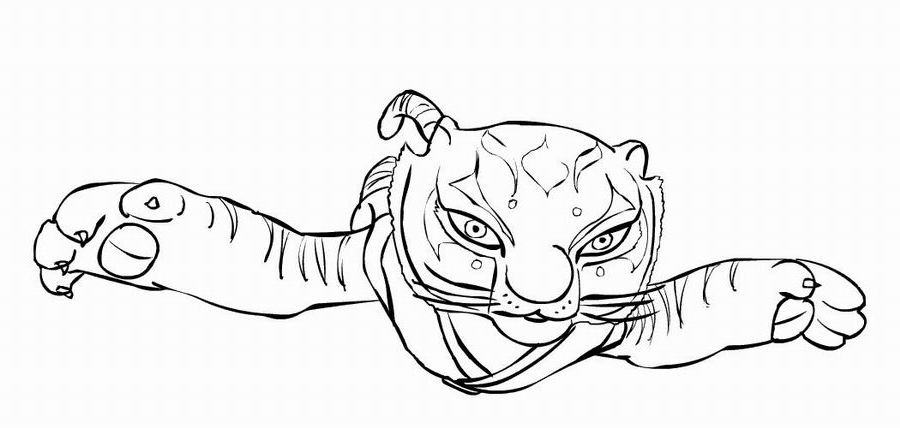 Dessin à colorier: Kung Fu Panda (Films d'animation) #73475 - Coloriages à Imprimer Gratuits