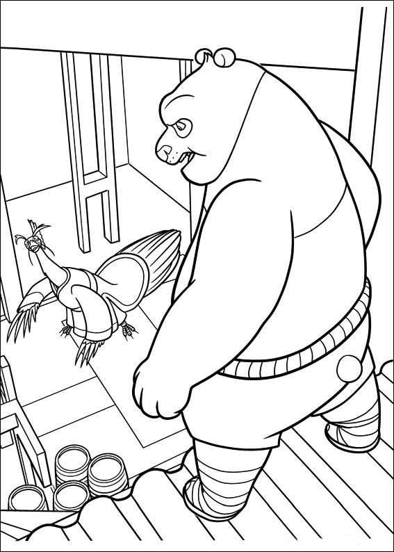 Dessin à colorier: Kung Fu Panda (Films d'animation) #73501 - Coloriages à Imprimer Gratuits
