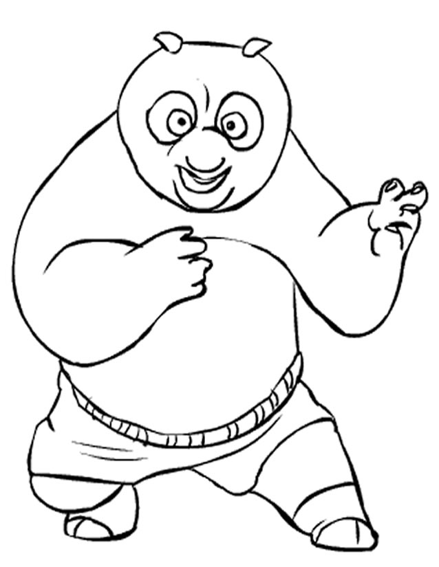 Dessin à colorier: Kung Fu Panda (Films d'animation) #73506 - Coloriages à Imprimer Gratuits