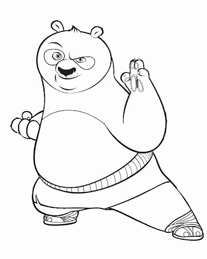 Dessin à colorier: Kung Fu Panda (Films d'animation) #73577 - Coloriages à Imprimer Gratuits