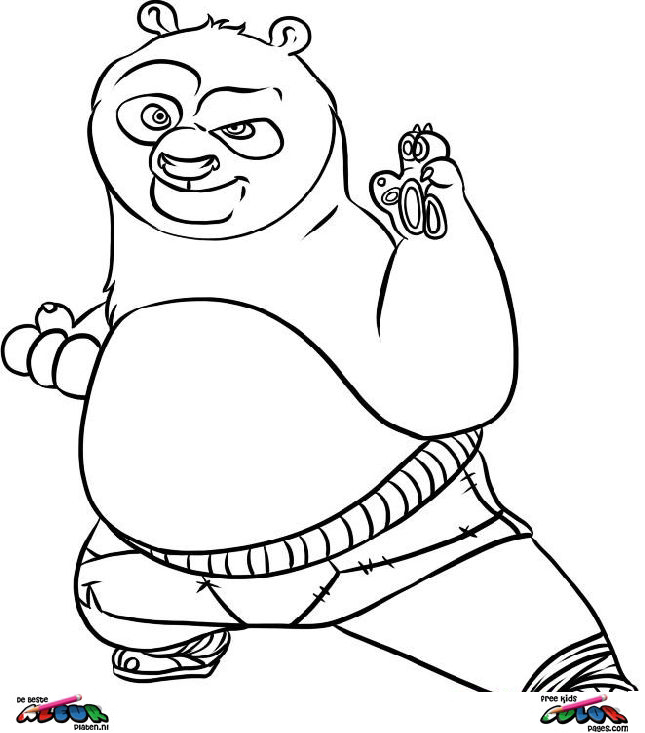 Dessin à colorier: Kung Fu Panda (Films d'animation) #73601 - Coloriages à Imprimer Gratuits