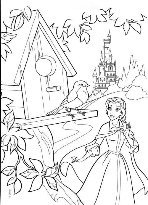 Coloriage La Belle et la Bête #182124 à imprimer gratuitement, extrait de la collection Films d'Animation