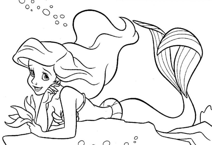 Dessin à colorier: La Petite Sirène (Films d'animation) #127357 - Coloriages à Imprimer Gratuits