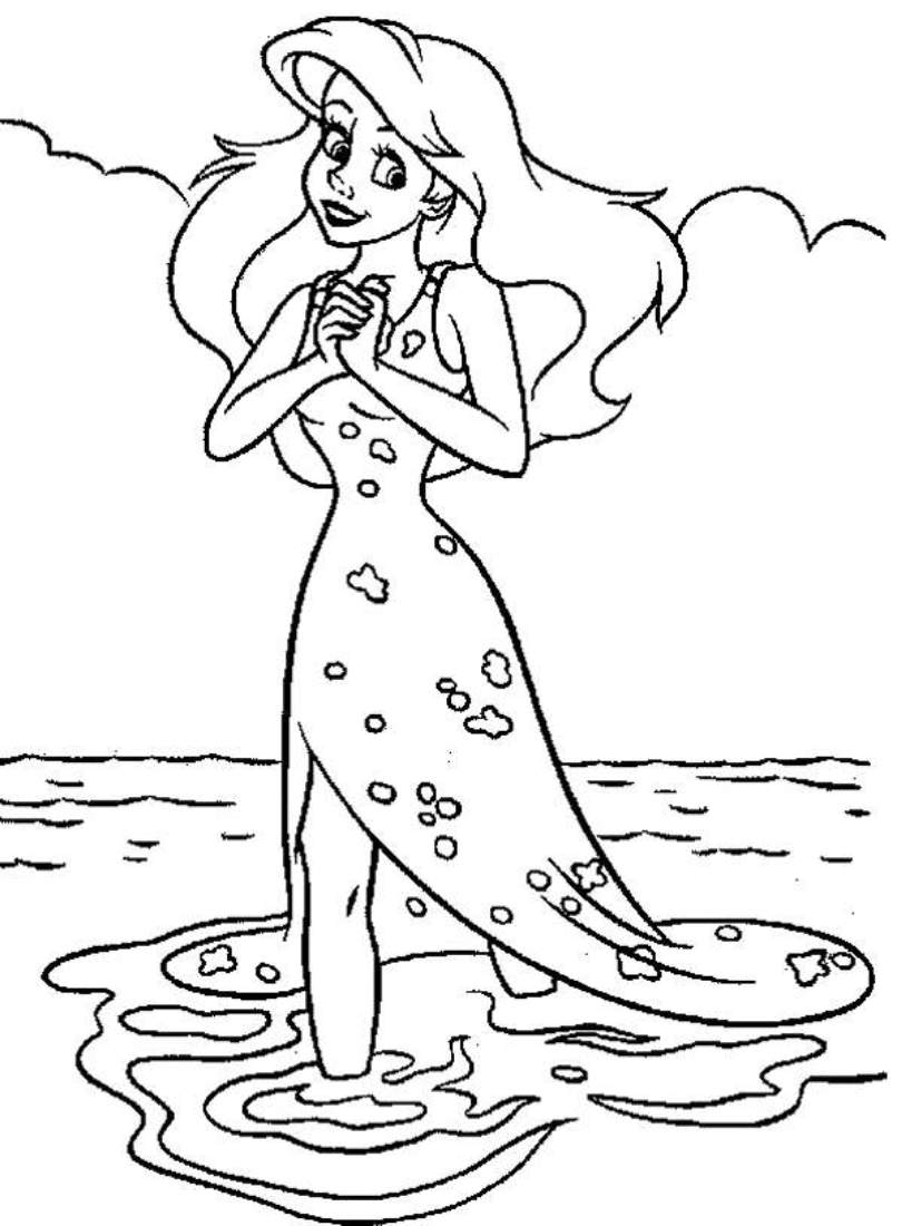 Dessin à colorier: La Petite Sirène (Films d'animation) #127361 - Coloriages à Imprimer Gratuits