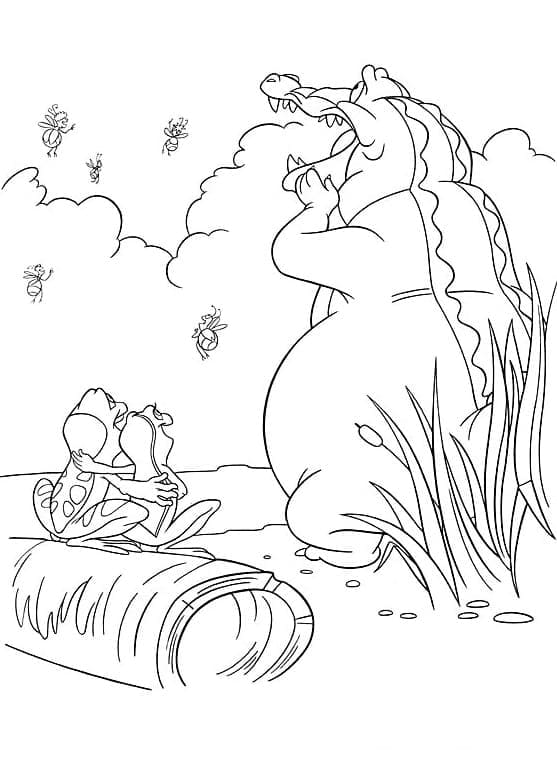 Coloriage gratuit La Princesse et la Grenouille #208975 de la collection Films d'Animation à imprimer