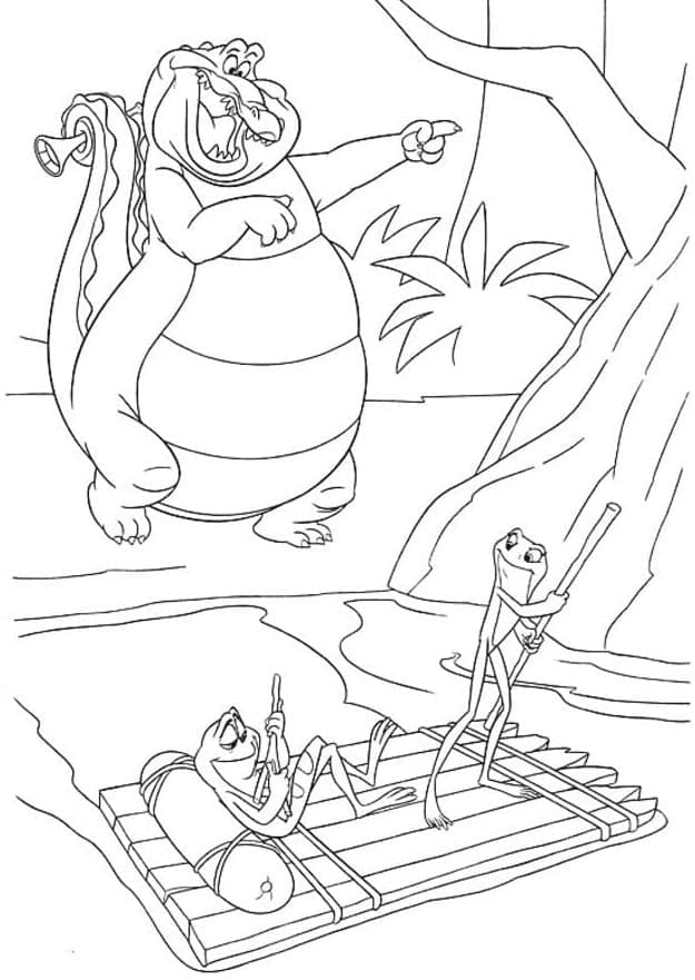 Coloriage gratuit La Princesse et la Grenouille #208976 de la collection Films d'Animation à imprimer