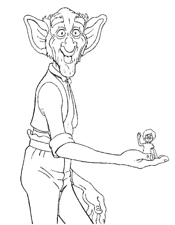 Coloriage gratuit Le Bon Gros Géant #206056 de la collection Films d'Animation à imprimer