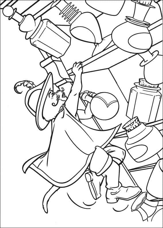 Dessin à colorier: Le Chat potté (Films d'Animation) #206787 - Coloriages à Imprimer Gratuits