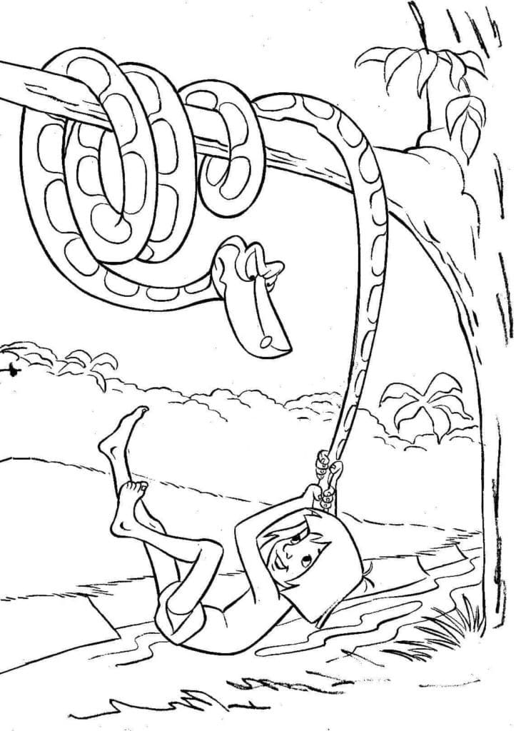 Coloriage gratuit Le Livre de la jungle #202985 de la collection Films d'Animation à imprimer
