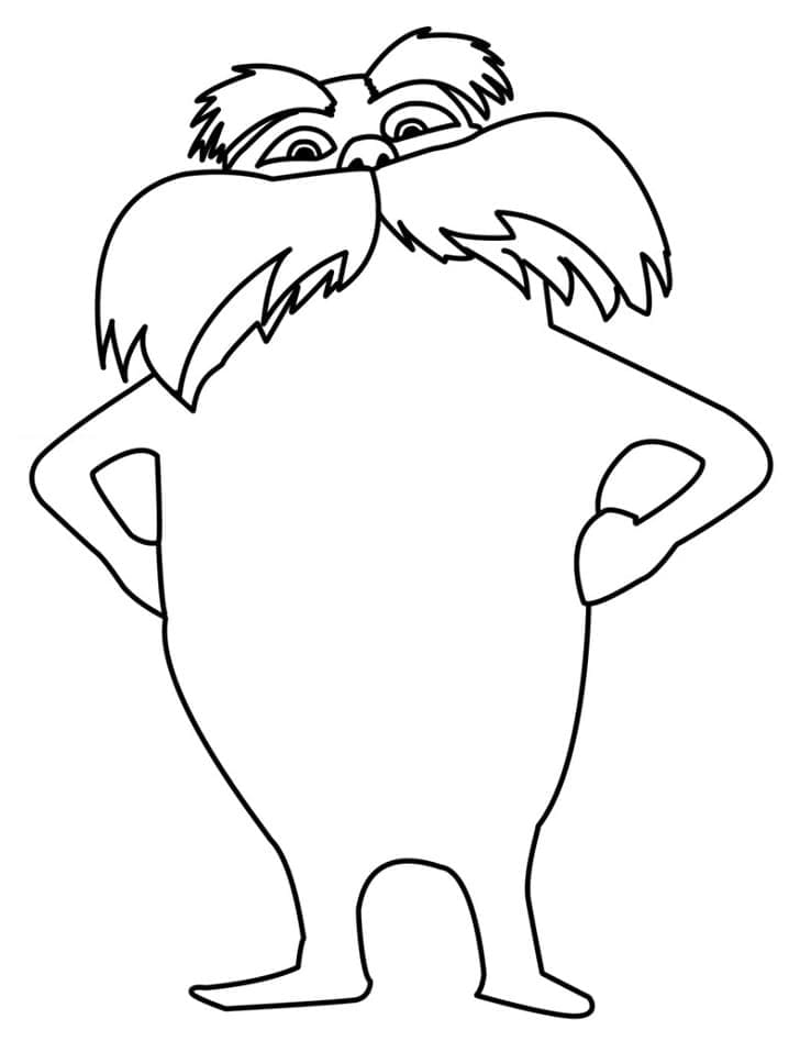 Coloriage gratuit Le Lorax #203482 de la collection Films d'Animation à imprimer