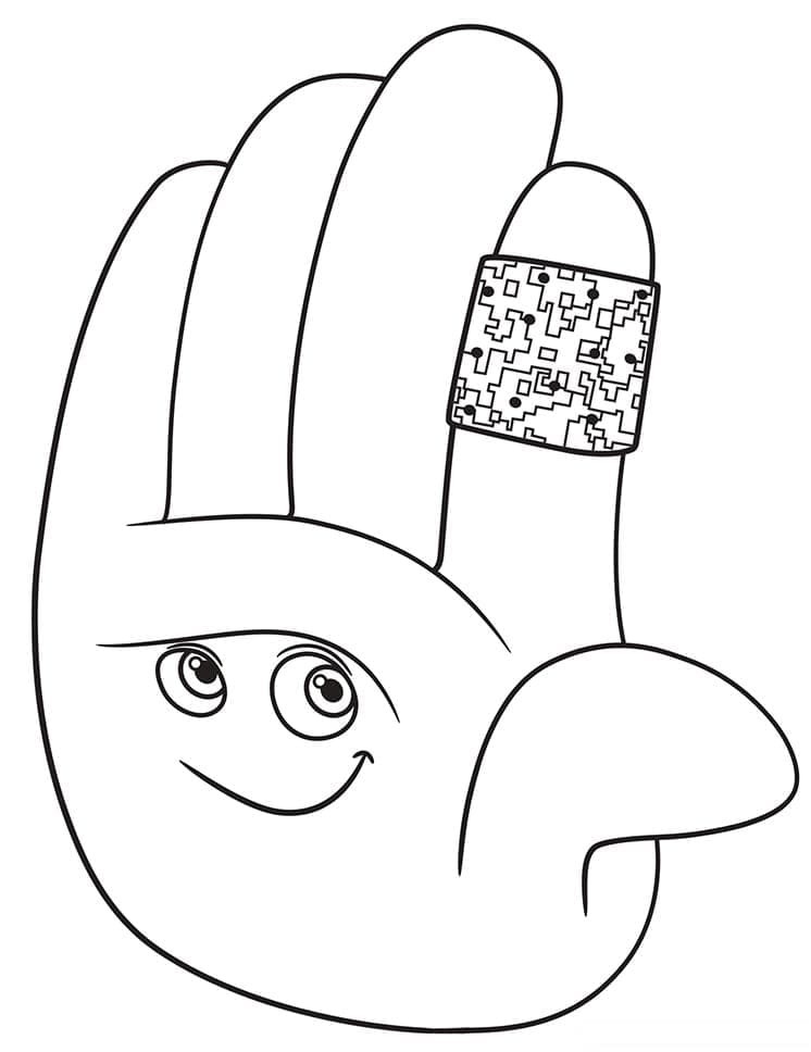 Coloriage gratuit Le Monde Secret des Emojis #198969 de la collection Films d'Animation à imprimer