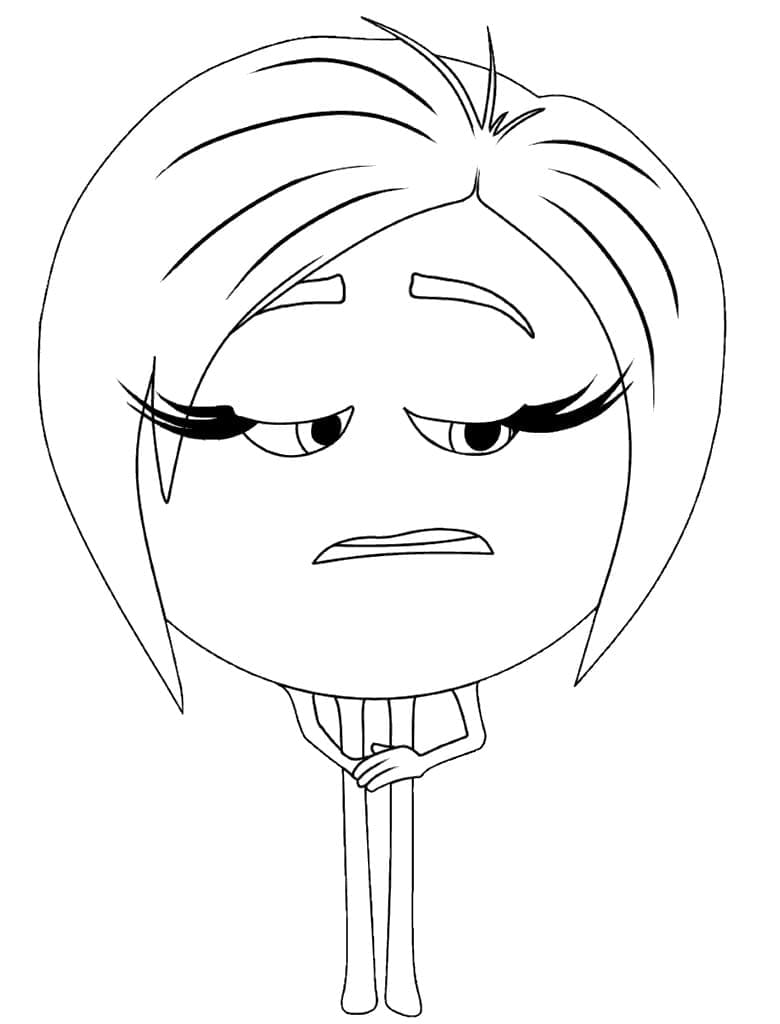 Coloriage gratuit Le Monde Secret des Emojis #198984 de la collection Films d'Animation à imprimer