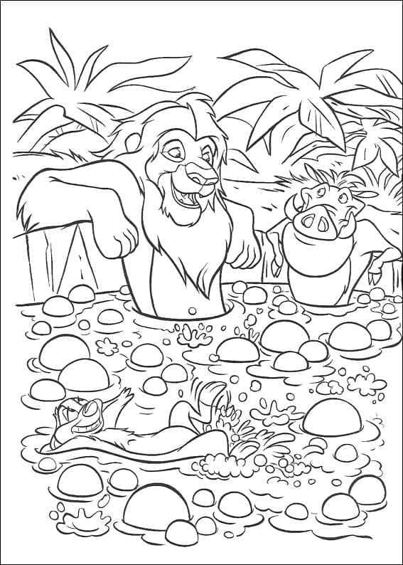 Coloriage gratuit Le Roi Lion #177752 de la collection Films d'Animation à imprimer