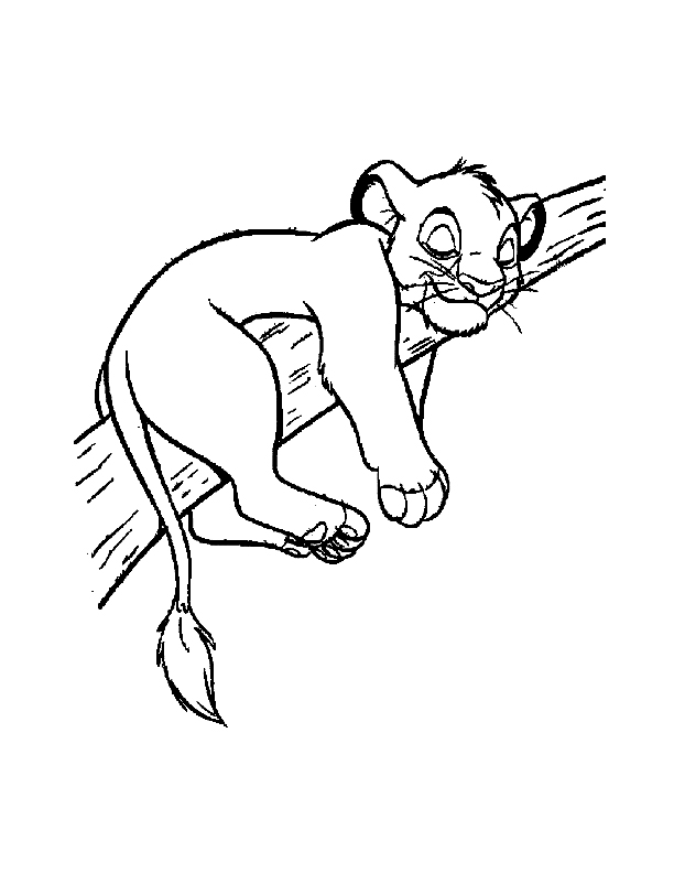 Dessin à colorier: Le Roi Lion (Films d'animation) #73614 - Coloriages à Imprimer Gratuits