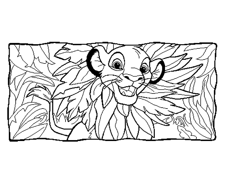 Dessin à colorier: Le Roi Lion (Films d'animation) #73636 - Coloriages à Imprimer Gratuits