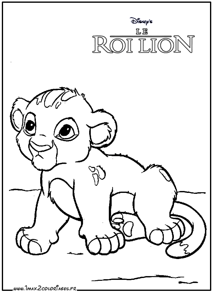 Dessin à colorier: Le Roi Lion (Films d'animation) #73648 - Coloriages à Imprimer Gratuits