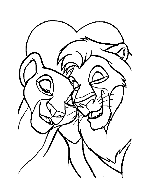 Dessin à colorier: Le Roi Lion (Films d'animation) #73655 - Coloriages à Imprimer Gratuits