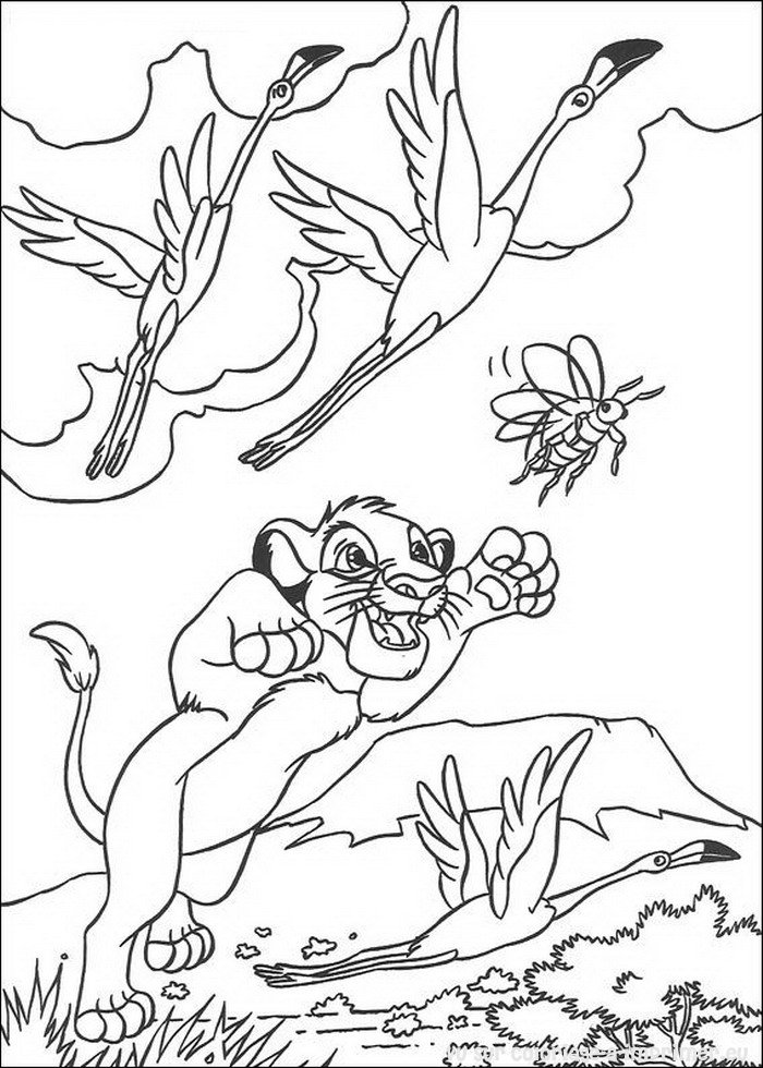 Dessin à colorier: Le Roi Lion (Films d'animation) #73657 - Coloriages à Imprimer Gratuits