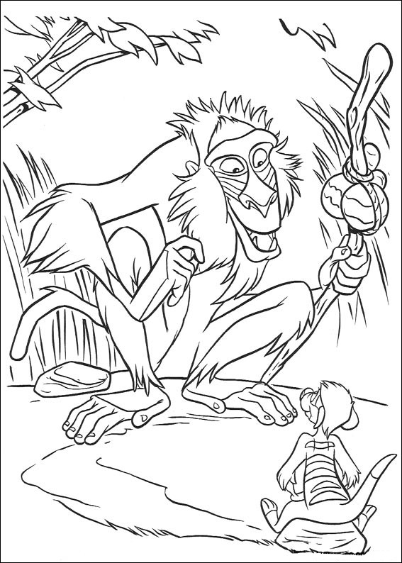 Dessin à colorier: Le Roi Lion (Films d'animation) #73668 - Coloriages à Imprimer Gratuits