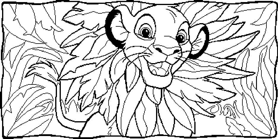 Dessin à colorier: Le Roi Lion (Films d'animation) #73704 - Coloriages à Imprimer Gratuits