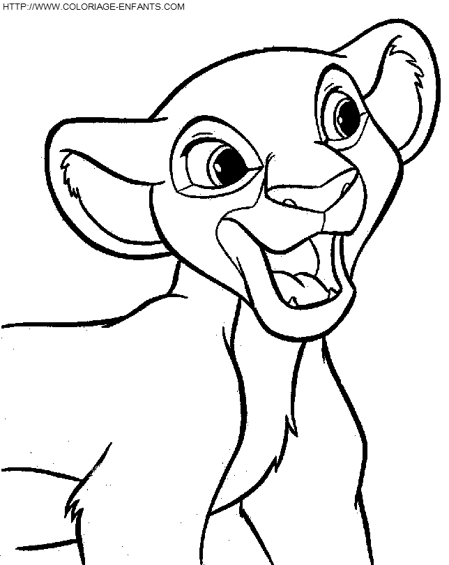 Dessin à colorier: Le Roi Lion (Films d'animation) #73707 - Coloriages à Imprimer Gratuits