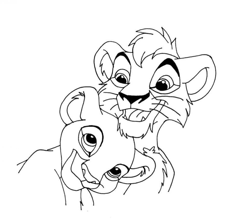 Dessin à colorier: Le Roi Lion (Films d'animation) #73708 - Coloriages à Imprimer Gratuits