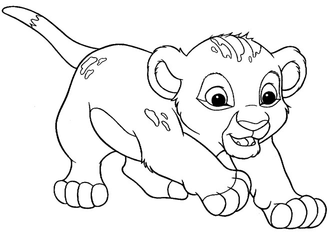 Dessin à colorier: Le Roi Lion (Films d'animation) #73711 - Coloriages à Imprimer Gratuits