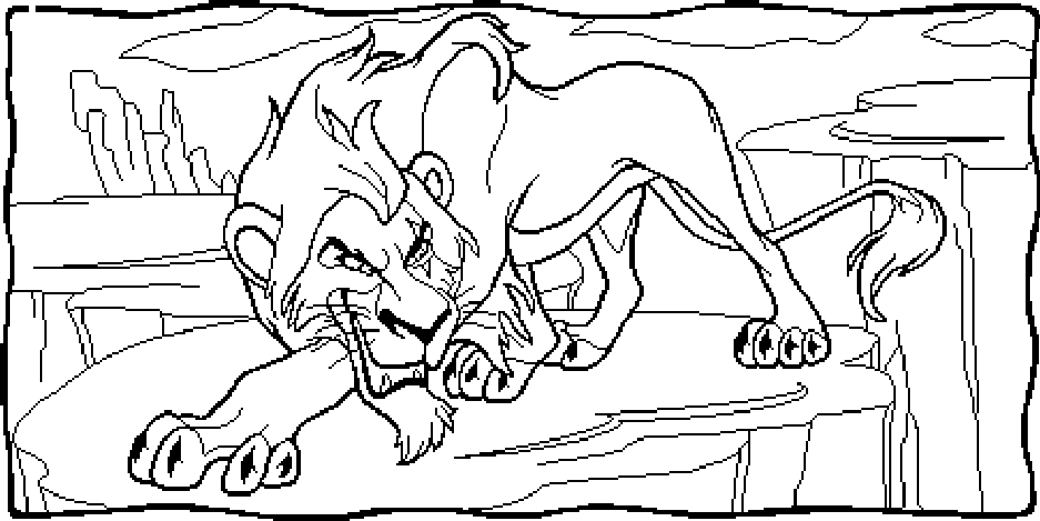 Dessin à colorier: Le Roi Lion (Films d'animation) #73714 - Coloriages à Imprimer Gratuits