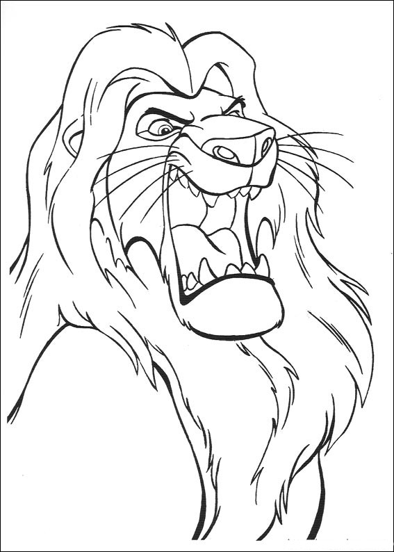 Dessin à colorier: Le Roi Lion (Films d'animation) #73730 - Coloriages à Imprimer Gratuits