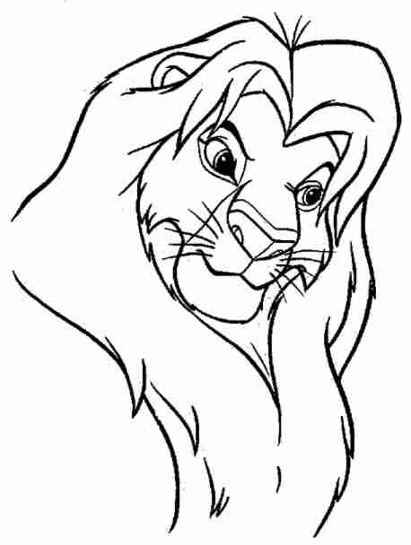 Dessin à colorier: Le Roi Lion (Films d'animation) #73741 - Coloriages à Imprimer Gratuits