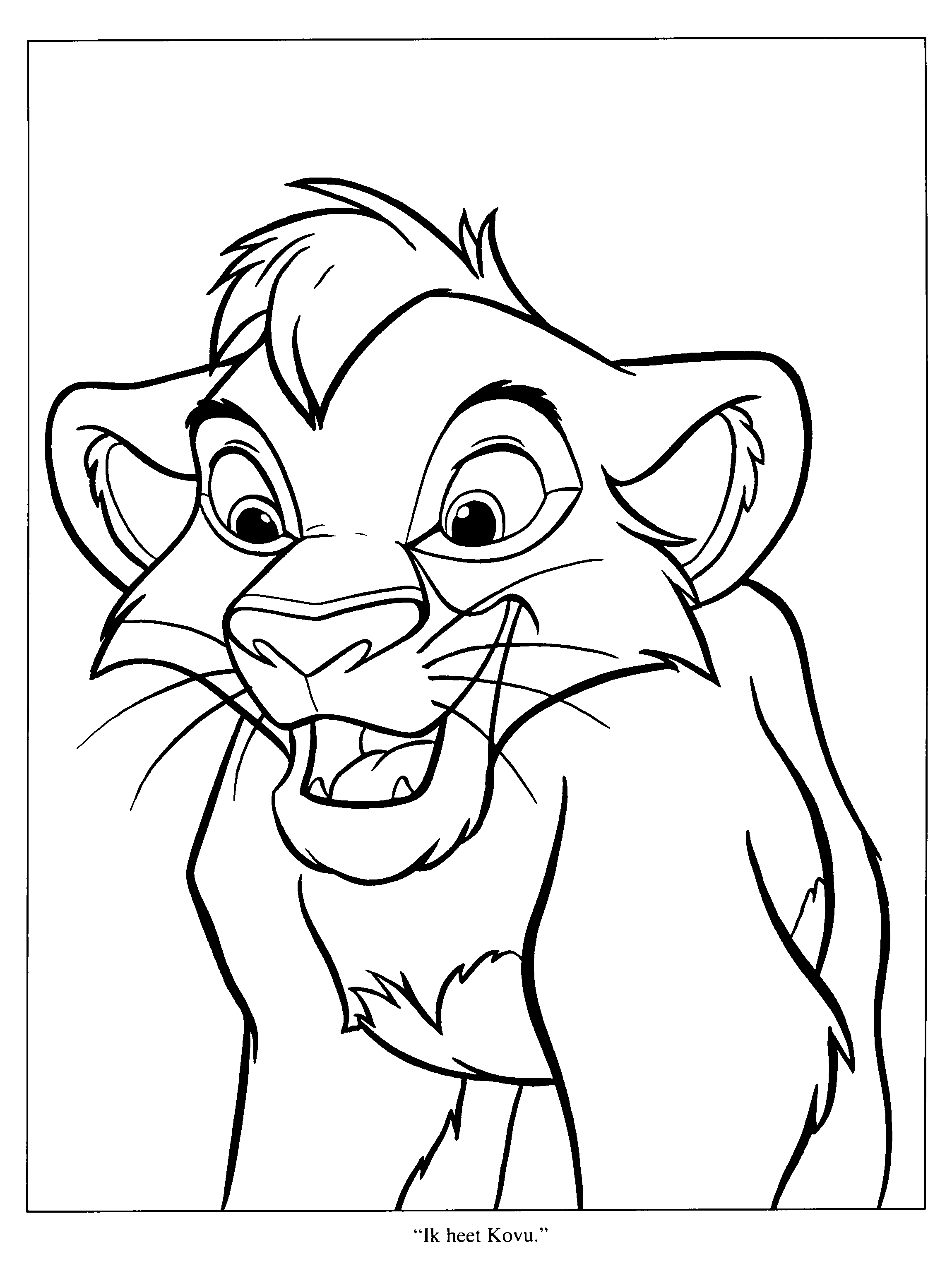Dessin à colorier: Le Roi Lion (Films d'animation) #73754 - Coloriages à Imprimer Gratuits
