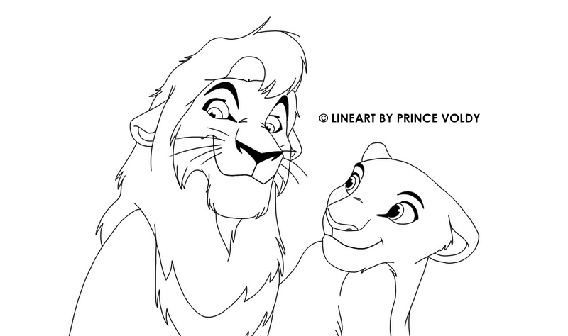 Dessin à colorier: Le Roi Lion (Films d'animation) #73780 - Coloriages à Imprimer Gratuits
