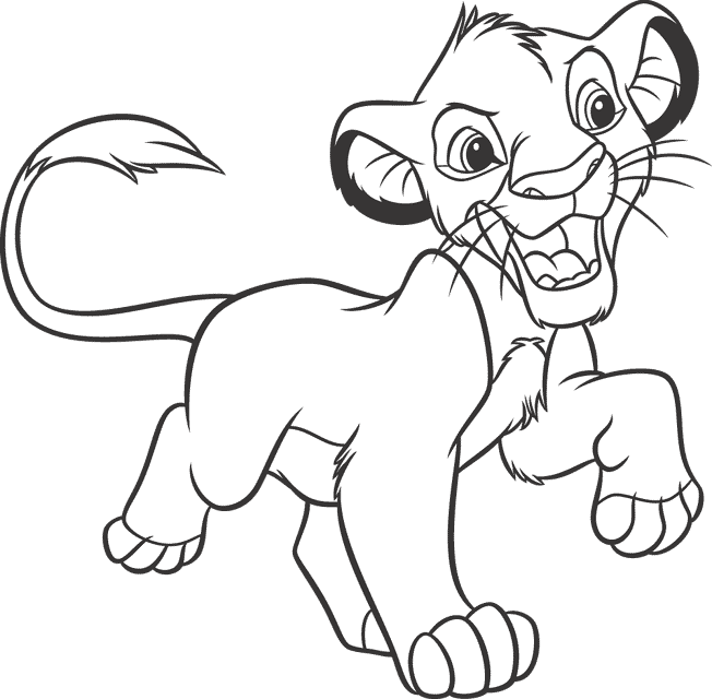 Dessin à colorier: Le Roi Lion (Films d'animation) #73804 - Coloriages à Imprimer Gratuits