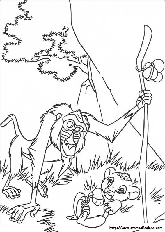 Dessin à colorier: Le Roi Lion (Films d'animation) #73832 - Coloriages à Imprimer Gratuits