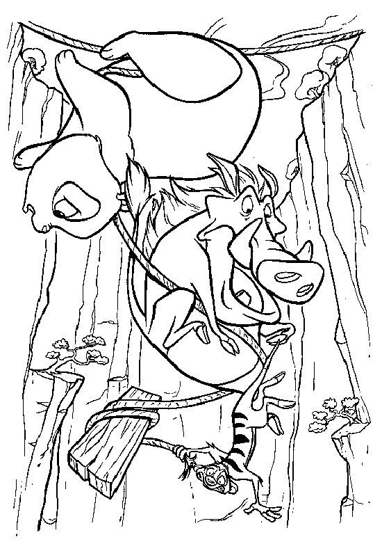 Dessin à colorier: Le Roi Lion (Films d'animation) #73835 - Coloriages à Imprimer Gratuits